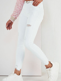 SURIA dámské džínové kalhoty bílé Dstreet UY1927