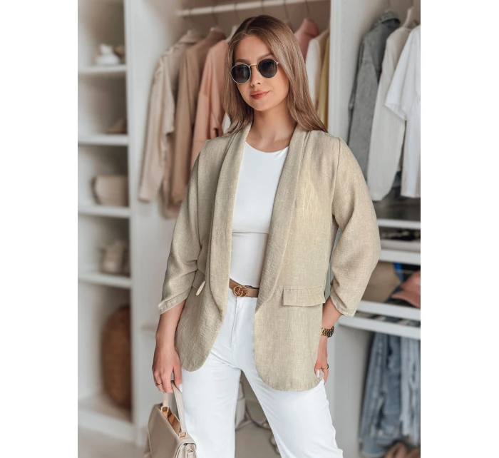 Dámská oversize bunda SOFT LOVE světle hnědá FashionStreet PY0133 Dámská oversize bunda SOFT LOVE světle hnědá FashionStreet PY0133