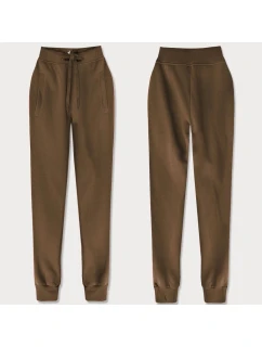 Teplákové kalhoty v sépiové barvě (CK01-158)