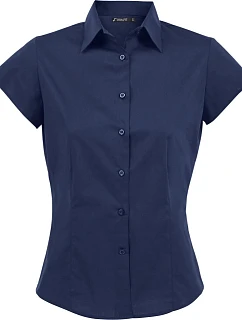 SOL'S Excess Elastická halenka s krátkým rukávem 25.7020 dark blue