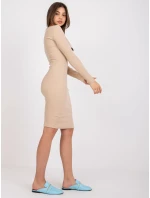 Dámské šaty Dress-EM-SK-686.63-béžová