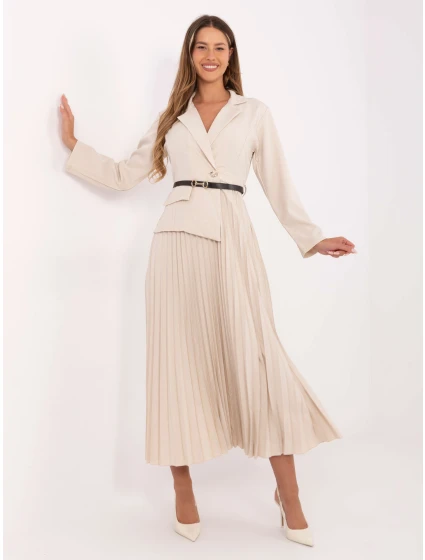 Šaty IT SK 21599.80 světle béžové Šaty IT SK 21599.80 světle béžové