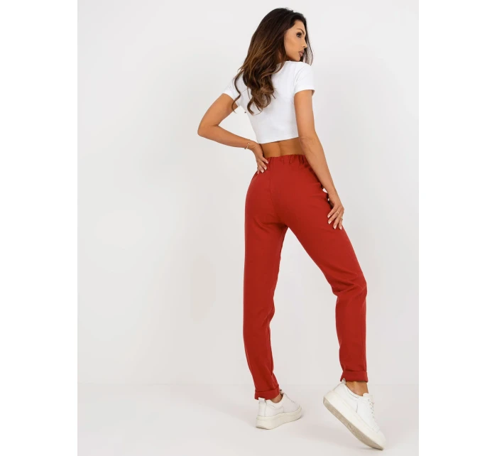 Kalhoty LK SP 507801 1.06X tmavě oranžová Kalhoty LK SP 507801 1.06X tmavě oranžová