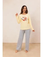 Pyžamo Regina 728 long/r S-XL Z25/26 dámské