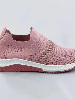 Růžové ažurové dámské boty se zirkony model 17112617 - COLIRES