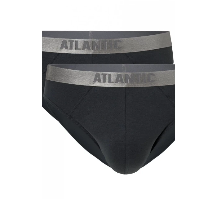 Pánské slipy 2 pack 013 grey - Atlantic