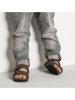 Dětské žabky Birkenstock Arizona Kids Birko-Flor Nubuck Mocha narrow (0552893) Dětské žabky Birkenstock Arizona Kids Birko-Flor Nubuck Mocha narrow (0552893)