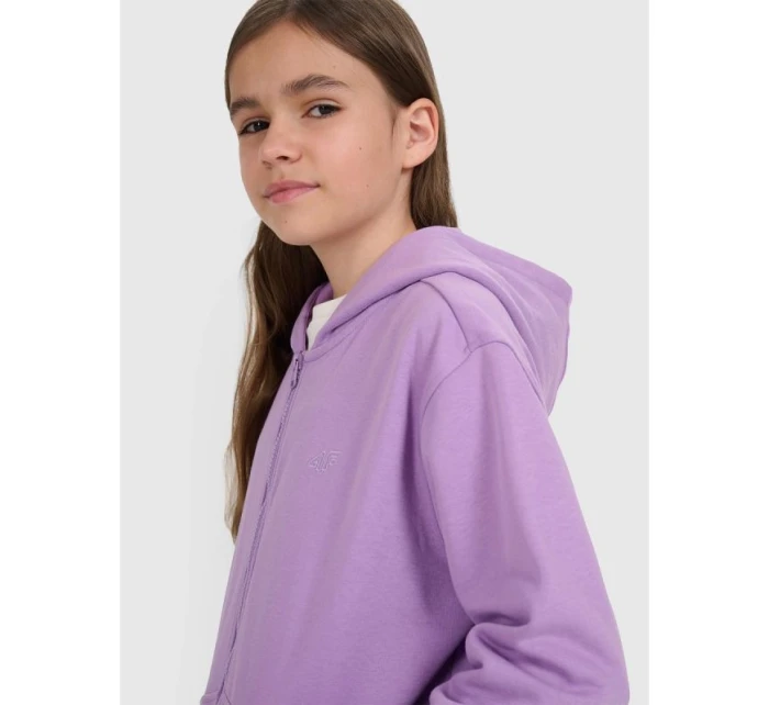 Dívčí mikina s kapucí model 21815258 - 4F Dívčí mikina s kapucí model 21815258 - 4F