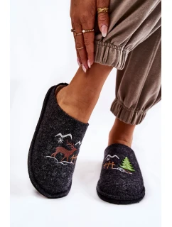 Domácí pantofle Big Star KK276018 Černá a béžová