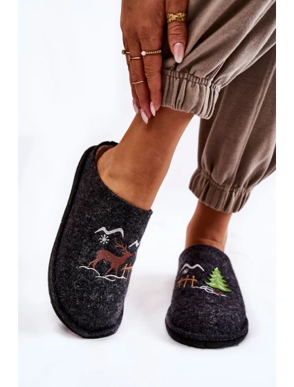 Domácí pantofle Big Star KK276018 Černá a béžová