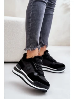 Dámské Zateplené Tenisky Na Platformě Big Star OO274A216 Černé