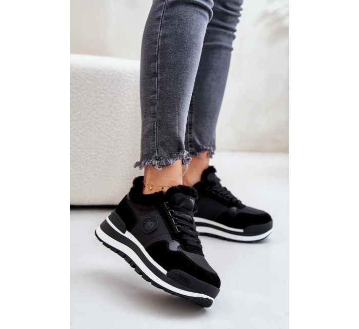 Dámské Zateplené Tenisky Na Platformě Big Star OO274A216 Černé Dámské Zateplené Tenisky Na Platformě Big Star OO274A216 Černé