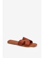 Dámské Ploché Pantofle S Výřezy Camel Salyra Dámské Ploché Pantofle S Výřezy Camel Salyra