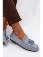 Dámské mokasíny s podrážkou a modré model 21919076 - Boto Dámské mokasíny s podrážkou a modré model 21919076 - Boto