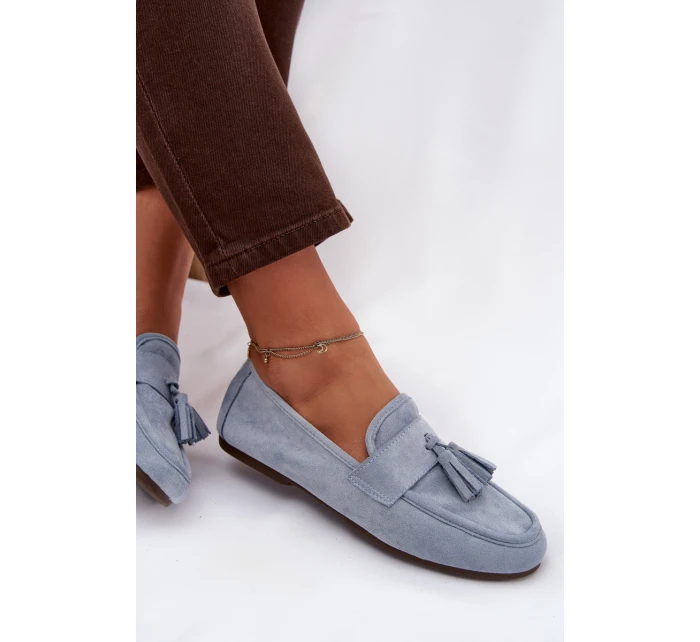 Dámské mokasíny s podrážkou a modré model 21919076 - Boto Dámské mokasíny s podrážkou a modré model 21919076 - Boto