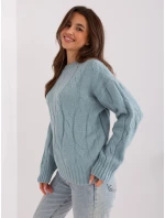 Jumper AT SW 0146.10P tmavě mátový Jumper AT SW 0146.10P tmavě mátový