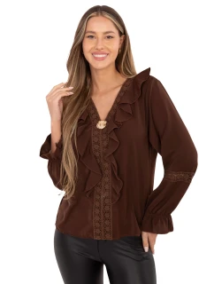 Bluzka IT BZ model 21786429 brązowy - FPrice