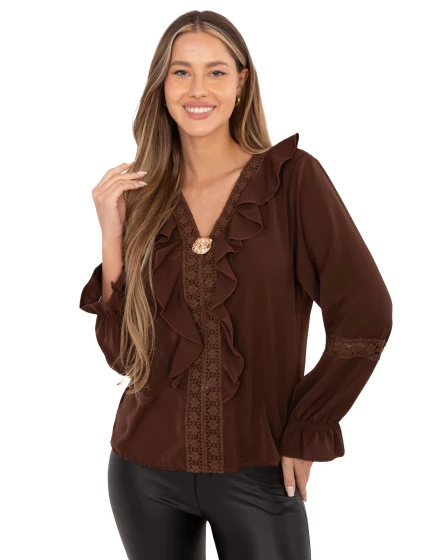 Bluzka IT BZ model 21786429 brązowy - FPrice