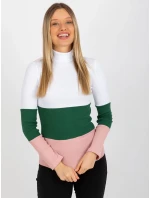 Dámská halenka RV BZ 8465 model 18310027 bílá a růžová - FPrice