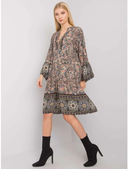 TW SK BI model 20595532 khaki šaty - FPrice TW SK BI model 20595532 khaki šaty - FPrice