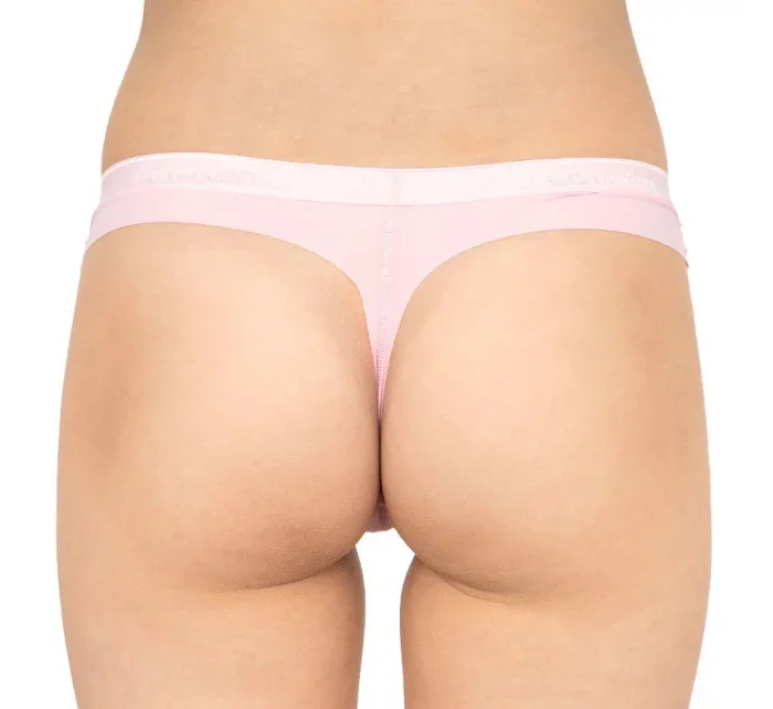 Tanga 2pcs QD3695E-CDJ oranžovorůžová - Calvin Klein