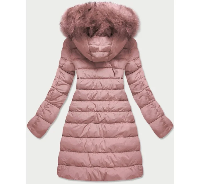 Prošívaná dámská bunda ve barvě s kapucí model 21241958 - Libland Prošívaná dámská bunda ve barvě s kapucí model 21241958 - Libland