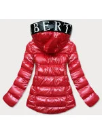 METALICZNA KURTKA DAMSKA Z KAPTUREM CZERWONA model 21243049 - SPEED.A