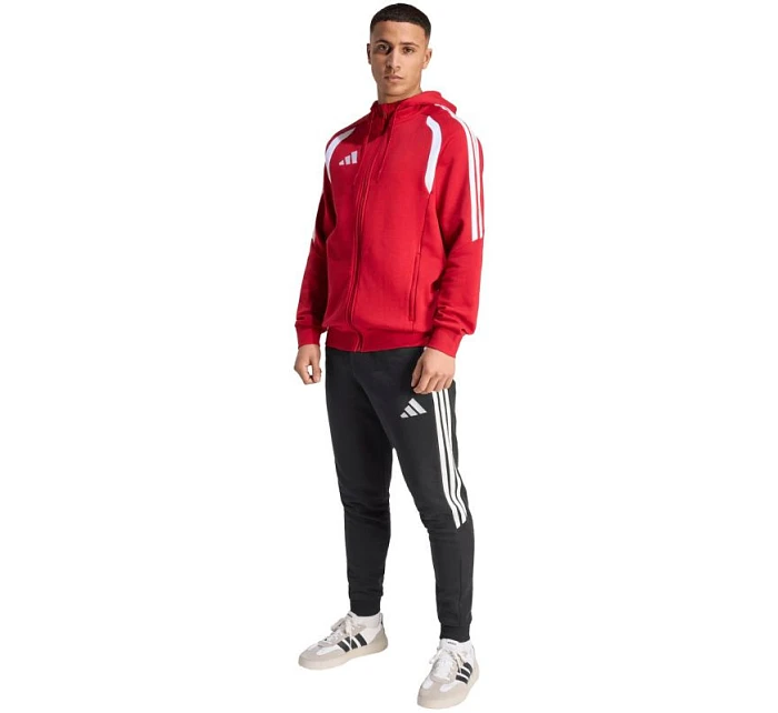 Pánská mikina Tiro 26 League Sweat Full Zip Hoodie červená model 22061251 pánské oblečení - ADIDAS