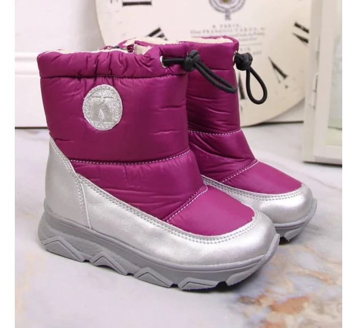 Jr zateplené sněhule fuchsiová model 17651407 - Kornecki