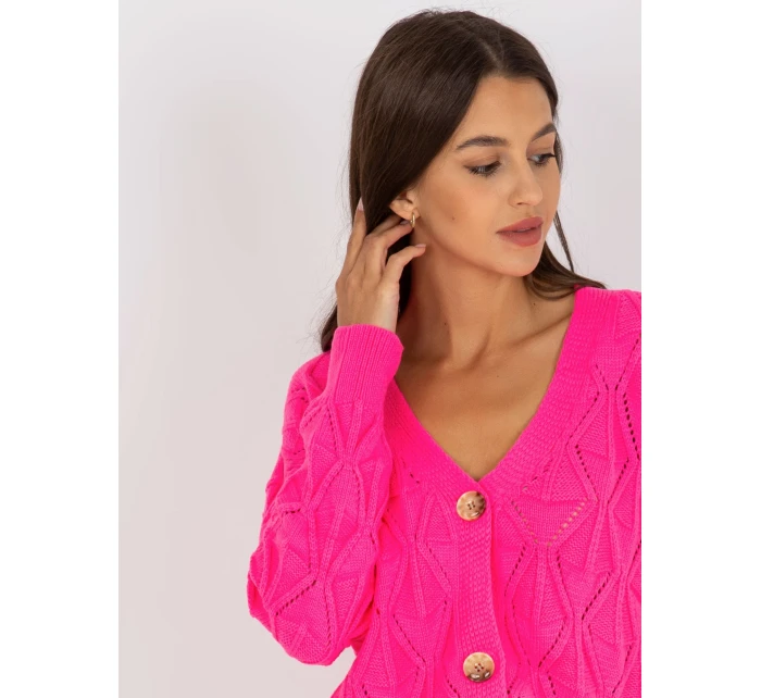 Dámský svetr LC SW 803 fluo růžový