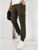 Pánské zelené cargo kalhoty Dstreet UX4178