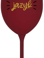 CHRASTÍ MI JAZYK - bordo sklenice na víno 350 ml