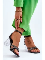 Sandály na podpatku model 177715 Step in style Sandály na podpatku model 177715 Step in style