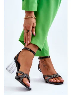 Sandály na podpatku model 177715 Step in style