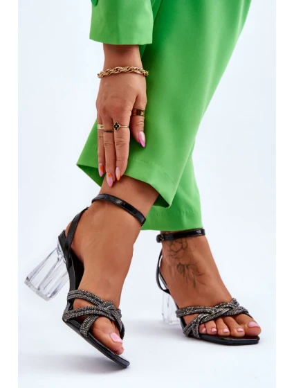 Sandály na podpatku model 177715 Step in style Sandály na podpatku model 177715 Step in style