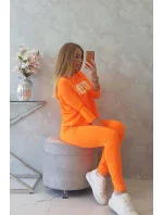 Sada s oranžovým neonovým potiskem Queen Sada s oranžovým neonovým potiskem Queen