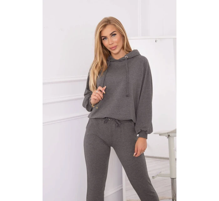 Sada mikin s kapucí v grafitové barvě Sada mikin s kapucí v grafitové barvě