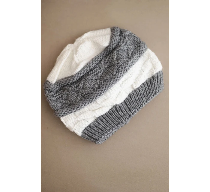 Čepice s rolováním Magda K293 camel