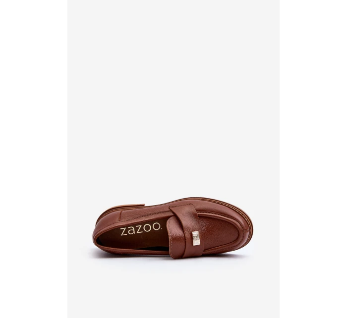 Dámské mokasíny na platformě Laura Messi 2392 tmavě zlatá