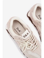 Dámské kožené semišové tenisky model 22031939 šedé - D&A