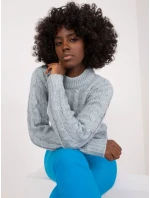 Sweter TW SW model 19529437 mietowy - FPrice Sweter TW SW model 19529437 mietowy - FPrice