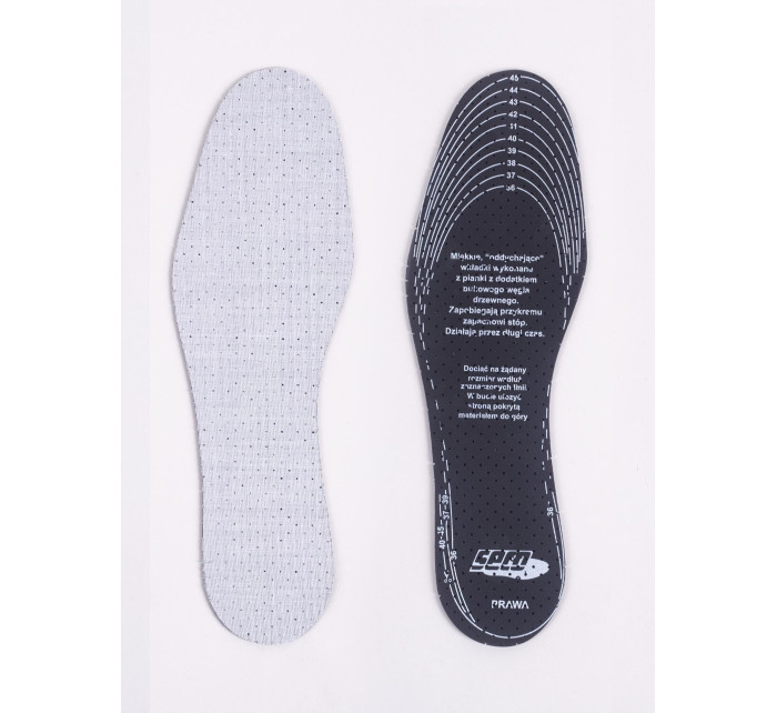 Yoclub Vložky do bot proti pocení s aktivním uhlíkem 2-Pack OIN-0003U-A1S0 Grey