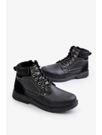 Zateplené Pánské Trapery Z Eko Kůže Černé Venredia