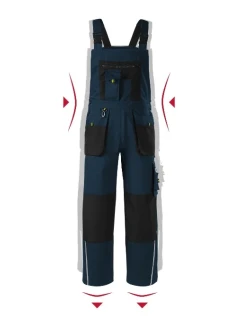 Ranger pracovní kalhoty s laclem pánské námořní modrá