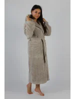 Dlouhý dámský župan s kapucí 807 LUNA II Dlouhý dámský župan s kapucí 807 LUNA II