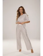 Pyžamo De Lafense 037 Camelia kr/sr S-2XL