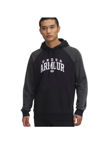 Pánská mikina Rival Fleece Colorblock Hoodie black model 21812664 001 pánská - Under Armour Pánská mikina Rival Fleece Colorblock Hoodie black model 21812664 001 pánská - Under Armour