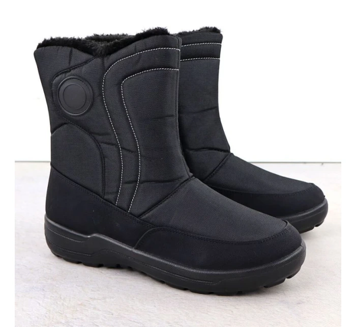 Dámské ploché zateplené sněhule černé model 21906490 - Potocki