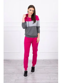 model 18742399 barevná pruhovaná souprava - K-Fashion