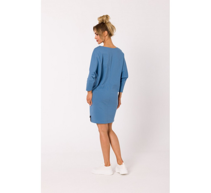 šaty s pruhy s logem modré model 18383297 - Moe